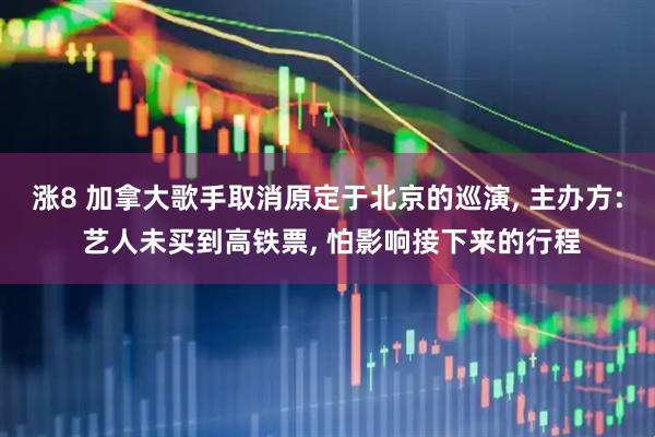 涨8 加拿大歌手取消原定于北京的巡演, 主办方: 艺人未买到高铁票, 怕影响接下来的行程